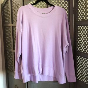 Aerie Long Sleeve Lilac Sweatshirt Size L